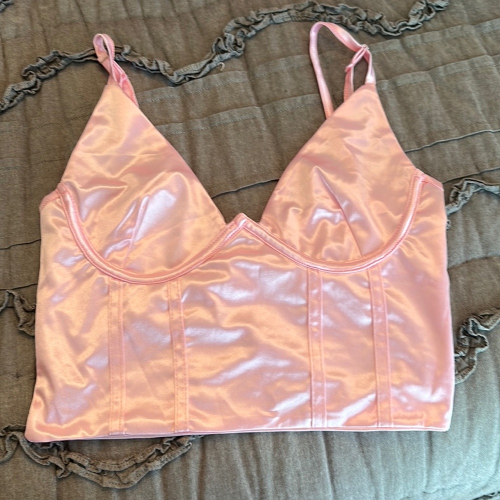 silk pink women’s top